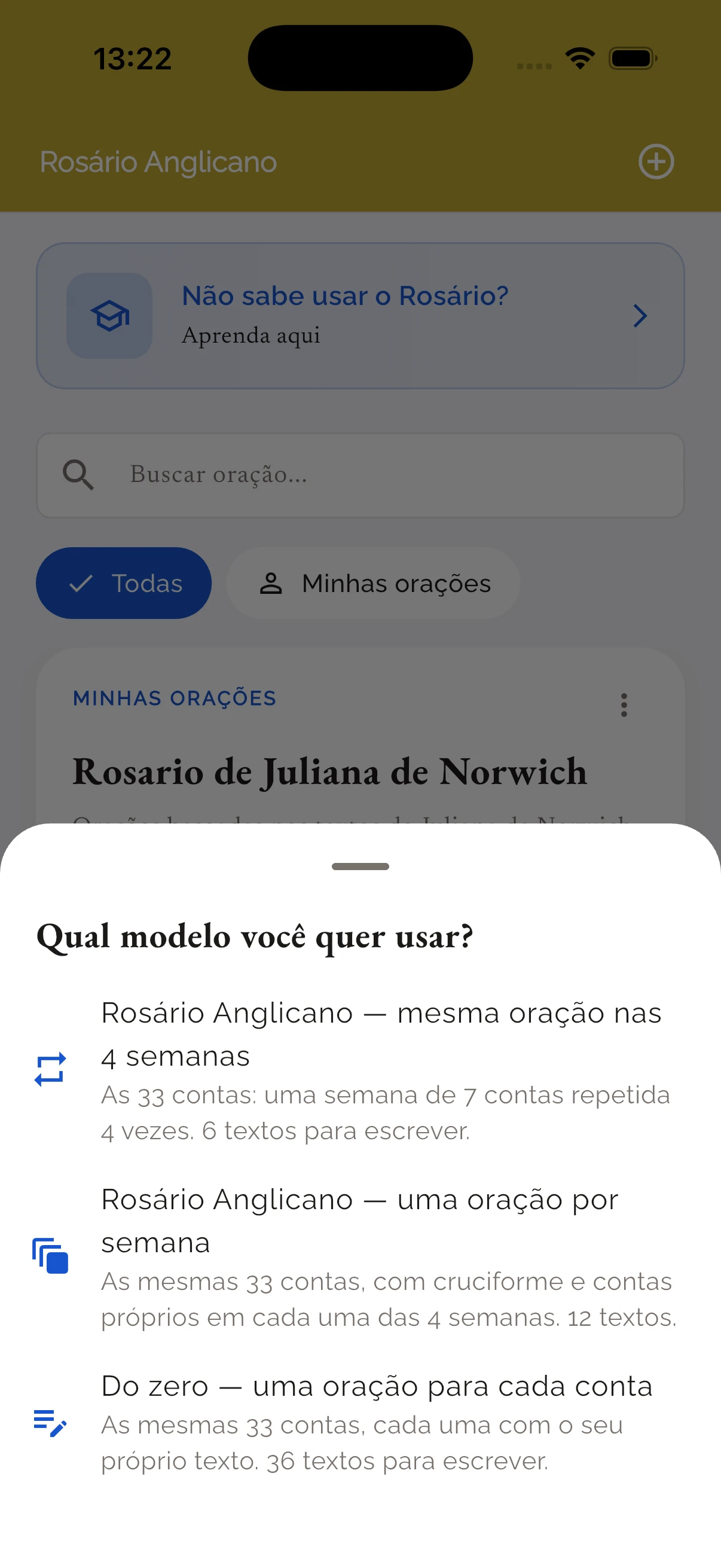 Rosário personalizado com suas próprias orações
